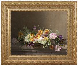 grande-corbeille-de-fleurs-sur-une-pierre